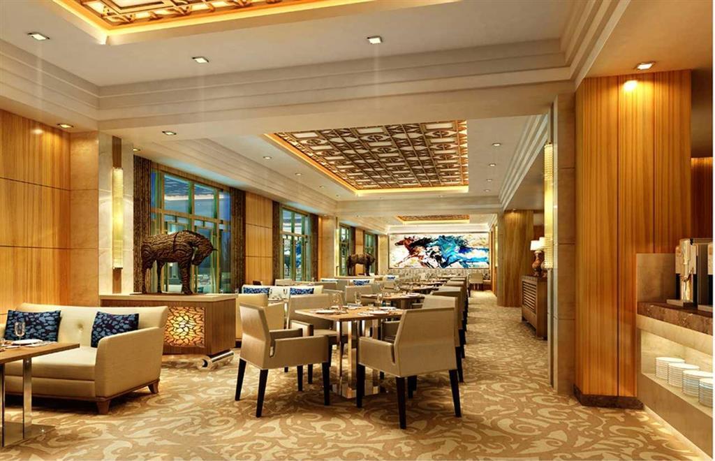 Binhai  Hilton Tianjin Eco-City מסעדה תמונה